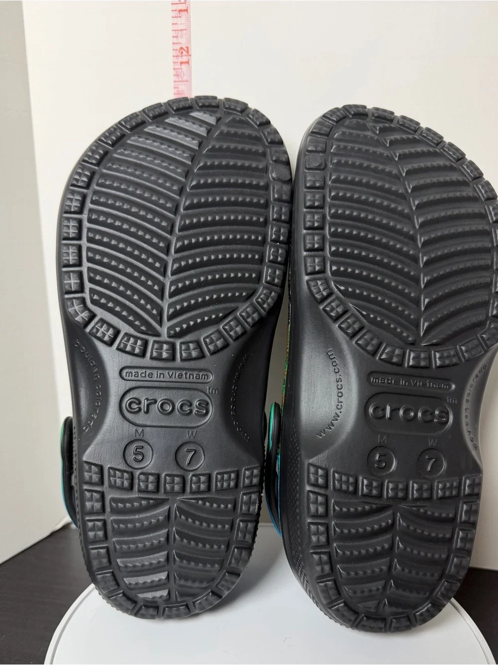 CROCS Kids Green Minecraft Clog with Blue Strap